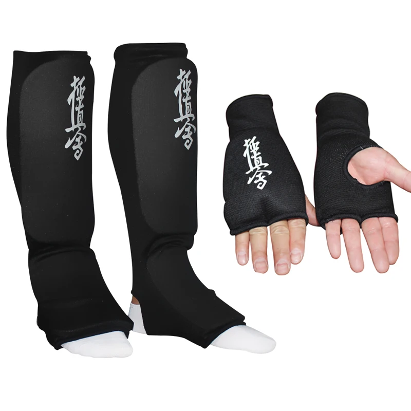 

2018 Taekwondo glove foot protector karate sparing hands feet guard TKD ankle guard Martial arts protection half finger glove