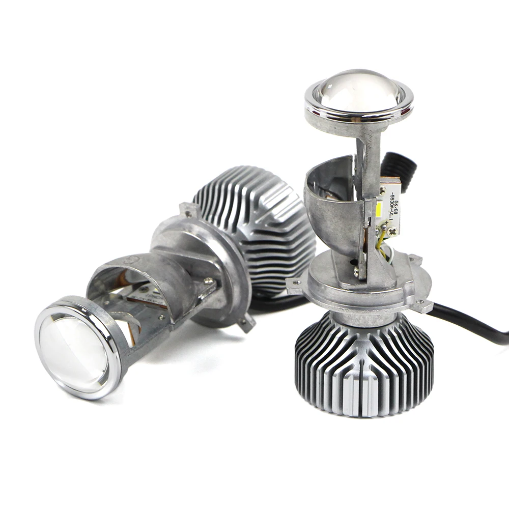 H4 мини Bi LED проектор 1 5 дюйма фара Объектив 70 Вт Модифицированная DIY 9003|Передние