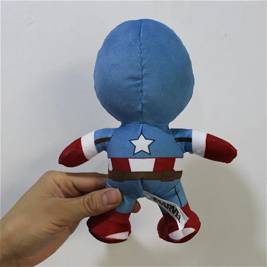 1 шт. 20 см = 7,8 дюймов в версии Мстители плюшевые куклы Железный человек Капитан Америка Халк плюшевые мягкие куклы для детей мягкие игрушки для детей