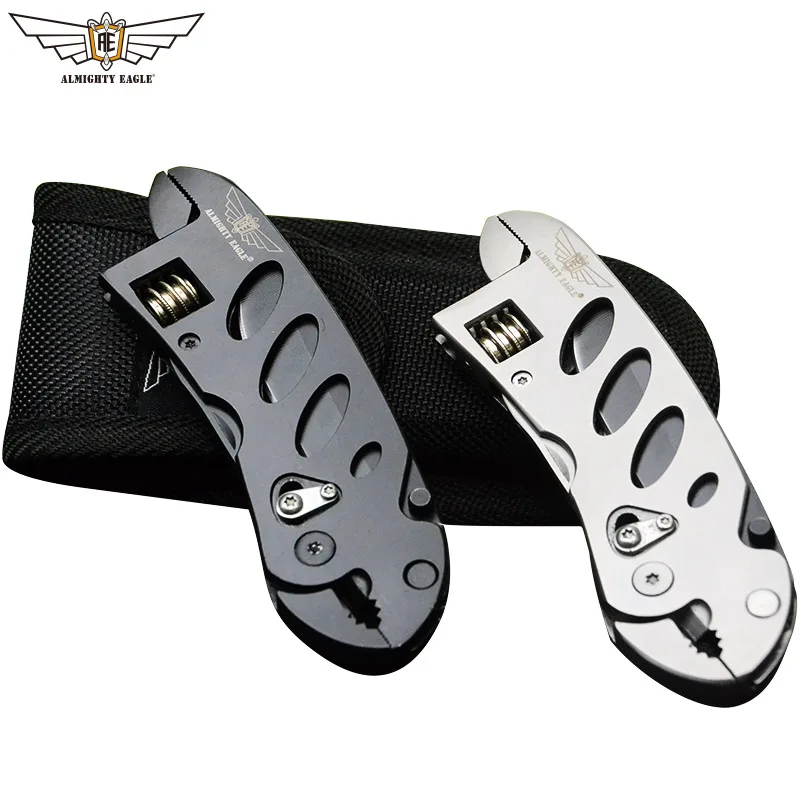 

ALMIGHTY EAGLE Multifunction pliers portable tools outdoor Knife Scissors wrench Screwdriver bottle openner Camping and Hiking