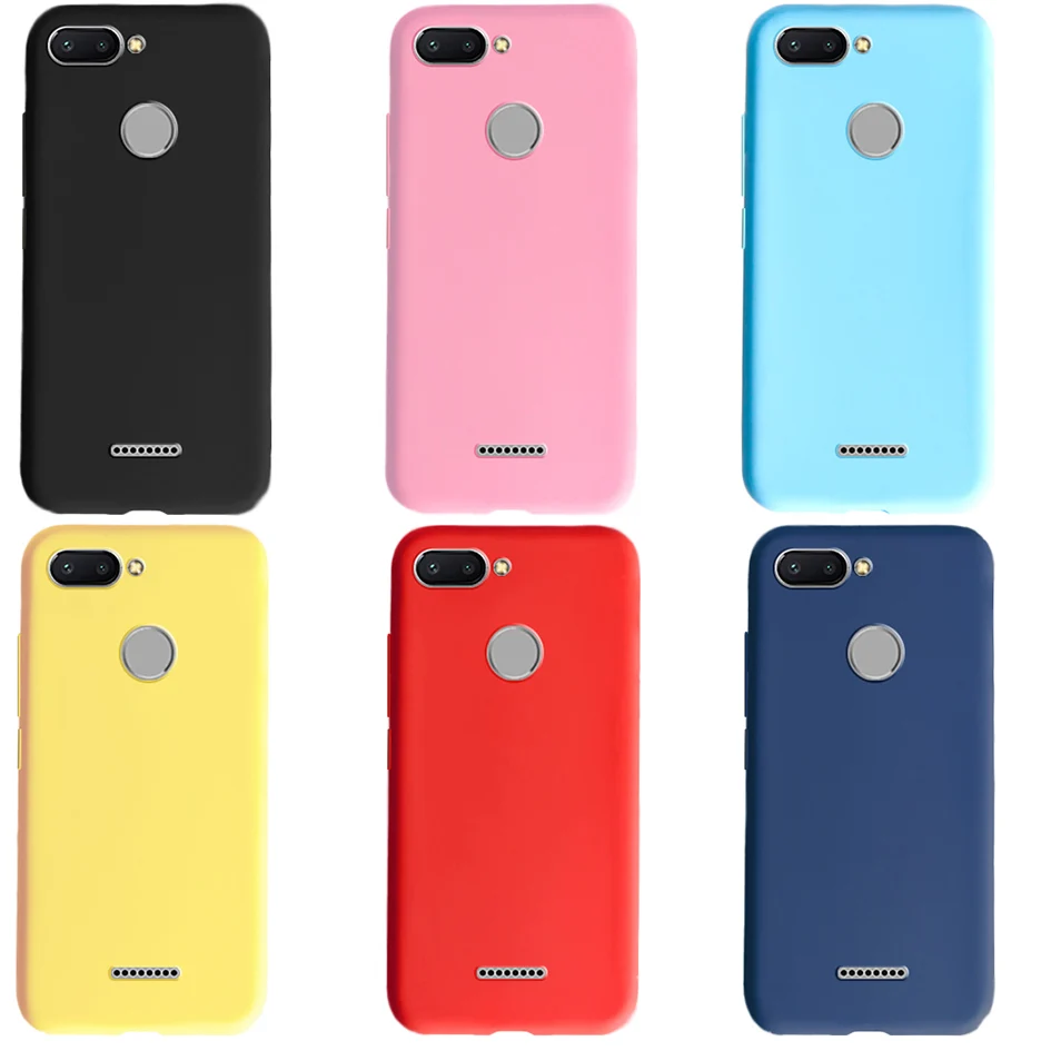 

For Xiaomi Redmi 6 6A Case Redmi Note 6 Pro Cover Silicone Matte Soft TPU Cases For Xiaomi Redmi 7 Note 6 Pro 6 6A Note 7 Bumper