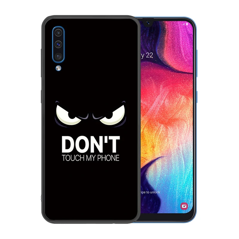 Мягкий силиконовый черный чехол для samsung Galaxy A80 A90 A10 A30 A50 A40 A60 A70 A7 2018 A9 A6 Plus и
