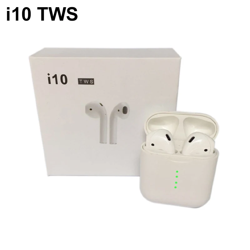 

i10 TWS Wireless Bluetooth 5.0 Earphone Double Mini Earbuds Stereo Headset with Charging Box Mic for iphone X 8 Xiaomi Android
