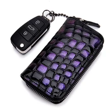 Дизайнерский держатель для ключей для девушек, модная ключница, новинка, женская сумка для ключей от машины, мужские кожаные кошельки для ключей, чехол, держатели, 7 колец, MF-951