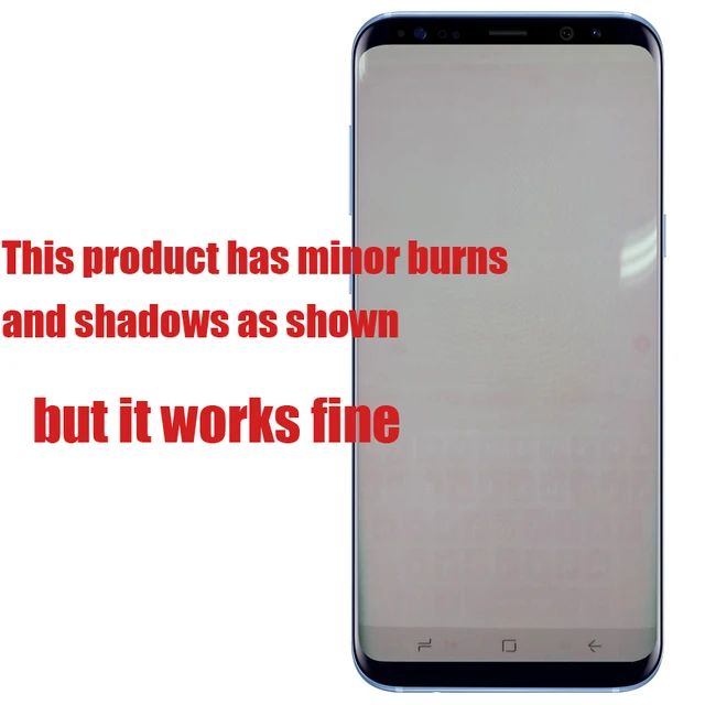 Super AMOLED For Samsung Galaxy S8 S8 plus G950 G950F G955fd G955F Burn in Shadow Lcd Super AMOLED For Samsung Galaxy S8 S8 plus G950 G950F G955fd G955F Burn-in Shadow Lcd Display With Touch Screen Digitize