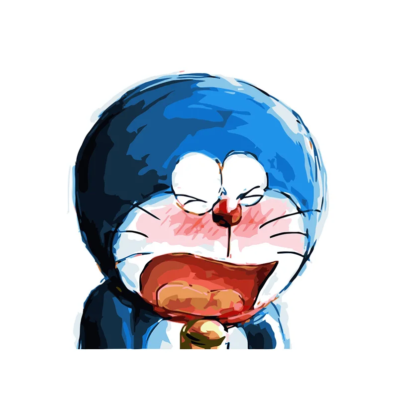 

Doraemon Animation acrylic paint by numbers framed coloring picture diy painting by numbers for kids Wall Art Picture decoration