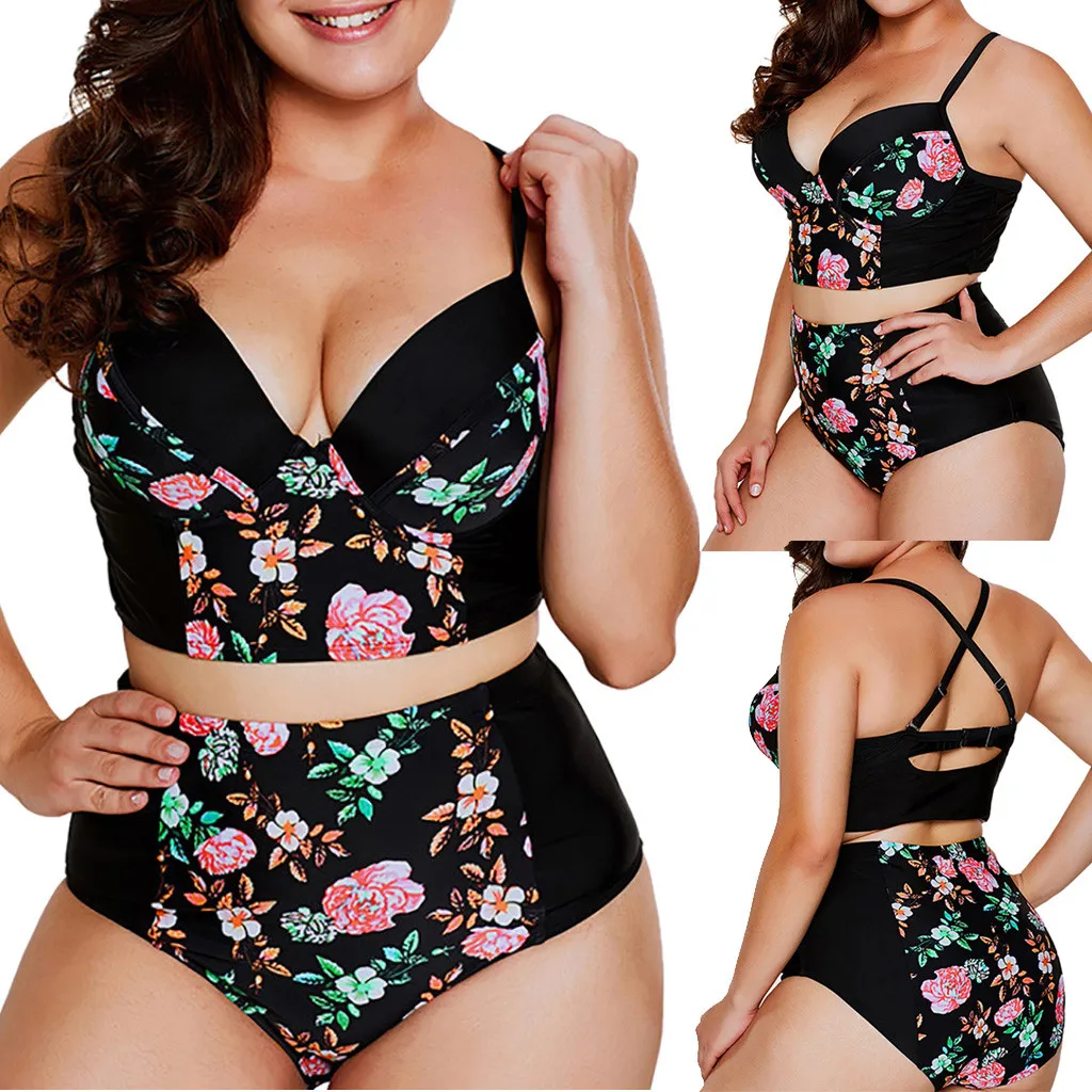 

Women's Swimming Suit Sexy Bikini Swimsuit Women Plus Size Sexy Print Bikini Set Brazilian Swimwear Beachwear Swimsuit