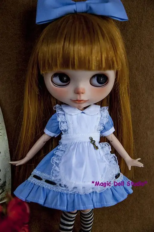 Горячая Распродажа Blyth Doll Blue Alex платье Набор для Neoblythe Doll Blythedoll аксессуары для 1 шт. платье для куклы