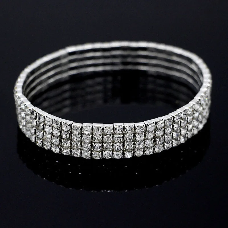 Fashion Anklet Elastic Ankle Bracelets for Women Leg Bracelet Silver Rhinestone Multilayer Anklet Foot Jewelry Beach Accessories Fashion Anklet Elastic Ankle Bracelets for Women Leg Bracelet Silver Rhinestone Multilayer Anklet Foot Jewelry Beach Accessories