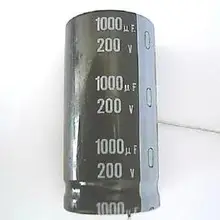 Электролитический конденсатор с алюминиевой крышкой, 200V 1000 мкФ конденсатор с алюминиевой крышкой, запчасти