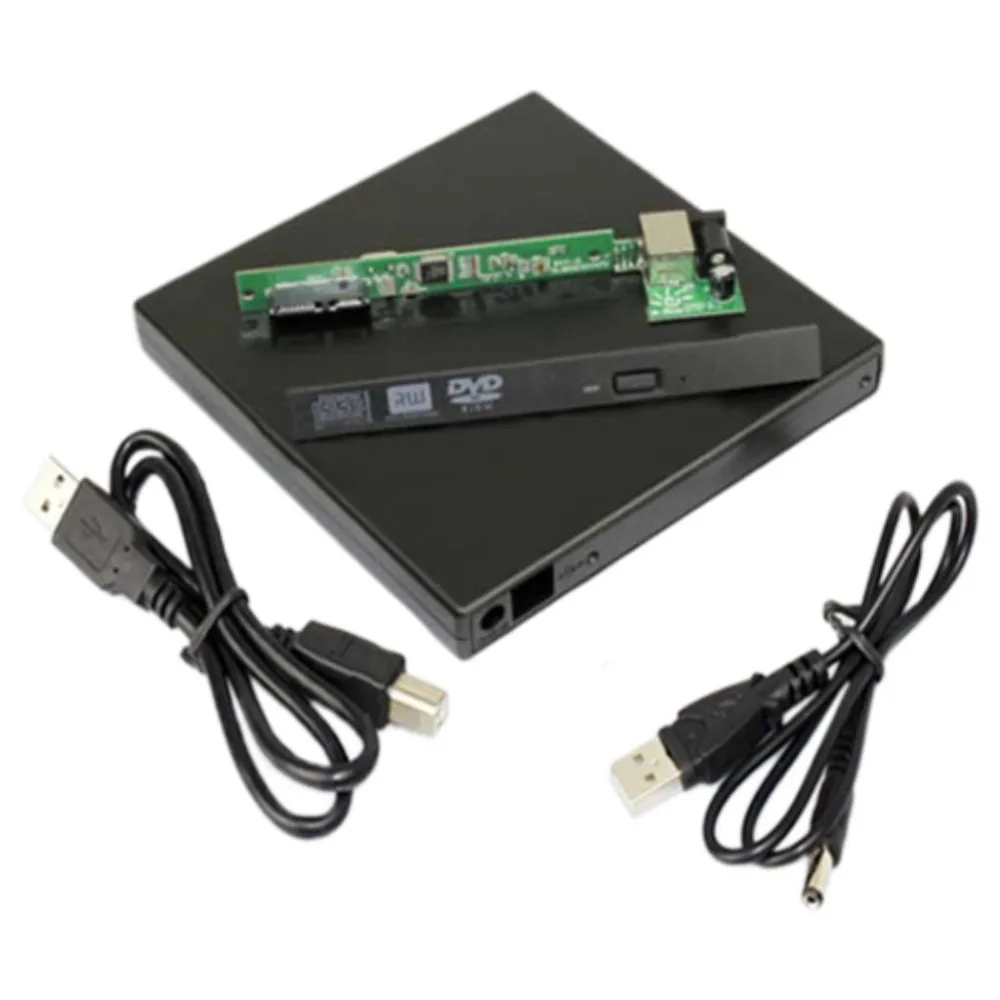 Внешний чехол для ноутбука USB на Sata CD DVD RW Drive|Боксы дисководов| |