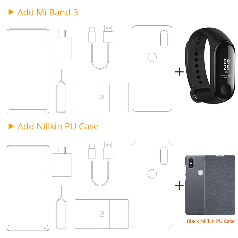 Global Version Xiaomi Mi Mix 2S 6GB RAM 64GB ROM Snapdragon 845 5.99" Full Screen 12.0MP AI Dual PD Camera NFC Mobile Phone