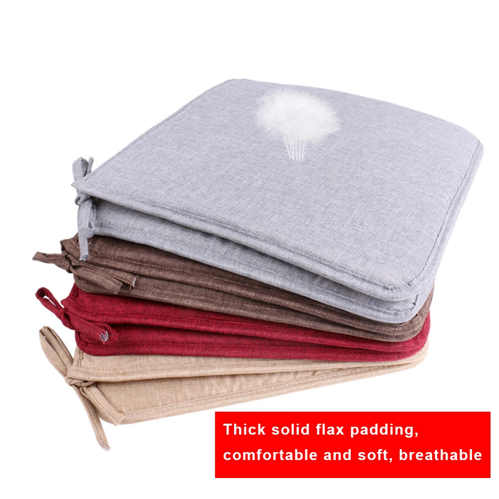 

Non-slip Sofa Seat Cushion Solid Color Square Seat Pad Chair Cushion Soft Pillow For Padchair Chairs 40x40cm