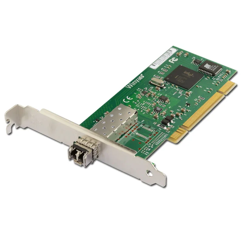 Winyao WY545DF-SX PCI Настольный гигабитный волоконный lan Карта для 82545GM PWLA8490MF Однопортовый sfp lc (850nm) 1000 Мбит/с сетевая карта