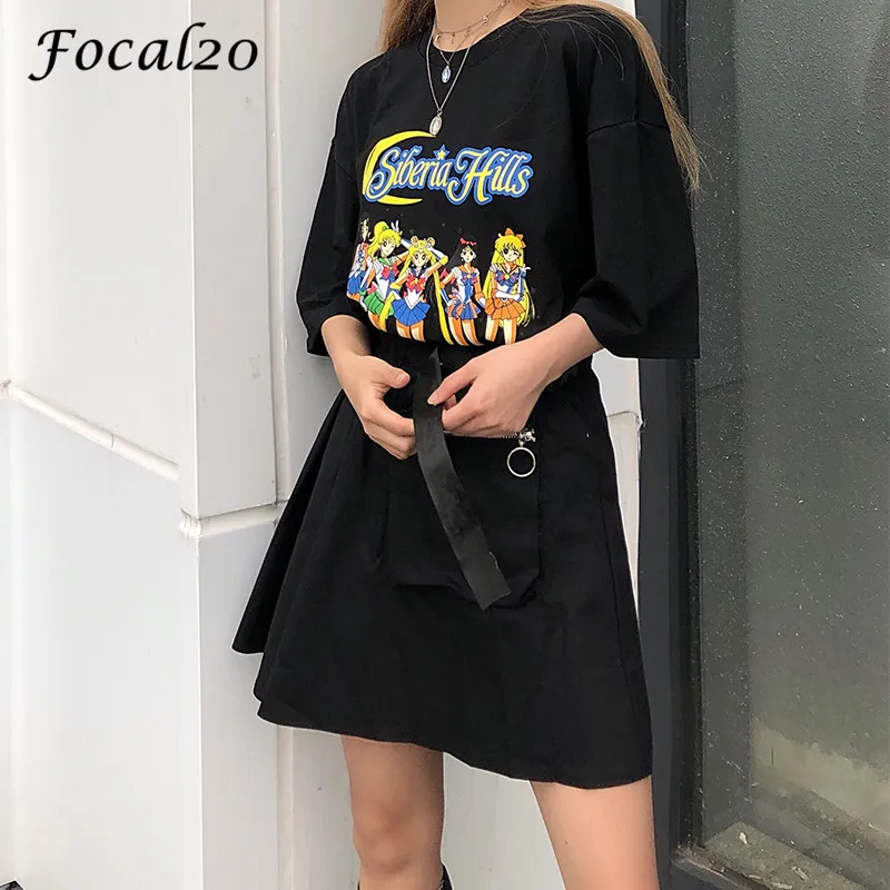 Focal20 Harajuku клетчатое кольцо на молнии Женская юбка А-силуэта с карманами и высокой посадкой выше колена цвет блока Лето Весна Женская юбка