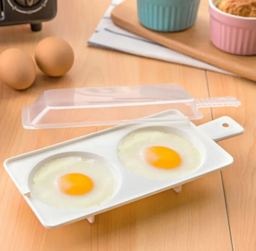 Горячая микроволновая печь 2 Яйцо-пашот сэндвич вкусные идеально яйца пашот в 1 мин