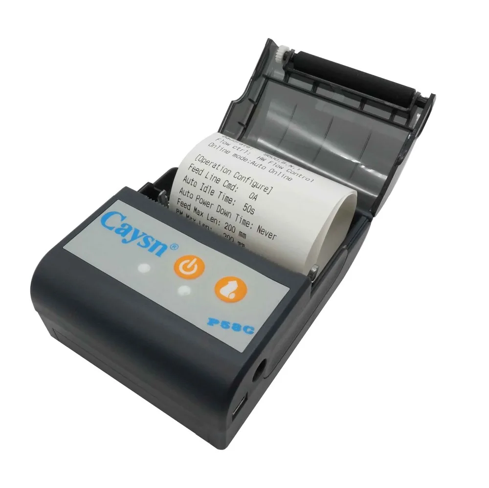 58mm handheld mobile receipt printer Thermal Bluetooth portablebarcode