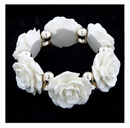 white rose bracelet