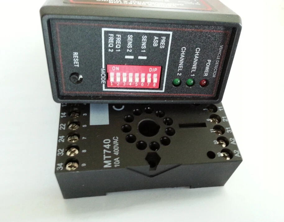 Car Parking PD132 Double Channel Traffic Inductive Loop Vehicle Detector Signal Control+30 M cable match with the detector