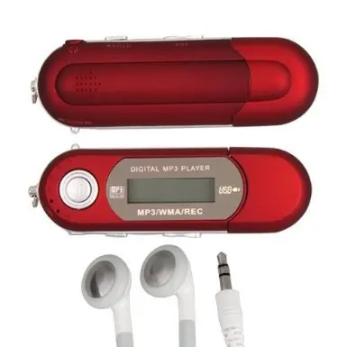 Новый Портативный MP3 красный 4 ГБ USB ЖК-дисплей мини MP3-плееры fm Радио голос Регистраторы