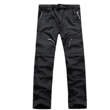 Мужские весенние и летние походные быстросохнущие тонкие брюки для отдыха для активного отдыха съемные дышащие брюки