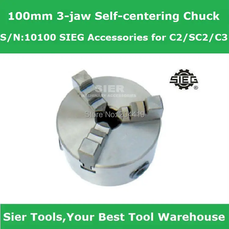 

S/N:10100 100mm 3 jaw Self-centering Chuck/SIEG C2/SC2/C3 3-jaw chuck/self-centering chuck
