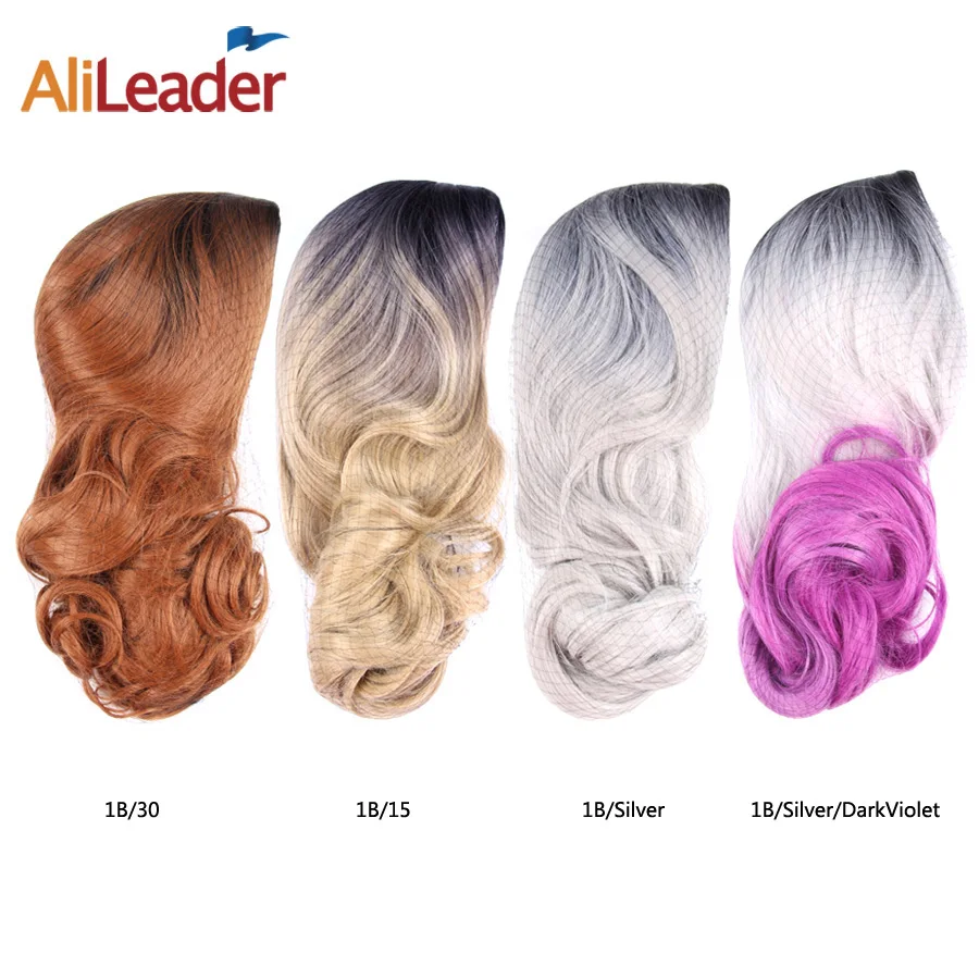 AliLeader Big Body Wavy None Lace Front Wig Full Machine Made Ombre Blonde Purple Silver Brown Wig For Black Women 26 Inch Long AliLeader Big Body Wavy None Lace Front Wig Full Machine Made Ombre Blonde Purple Silver Brown Wig For Black Women 26 Inch Long