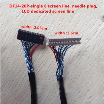 

P2 DF14 20P single eight screen line single 8 20-pin music Huaxing universal LVDS LCD screen line