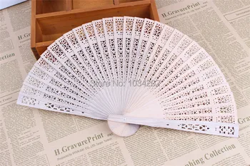

200Pcs Chinese Japanese Sandalwood Folding Hand Fan Personalized Wedding Favor And Gift For Guests #FAC35