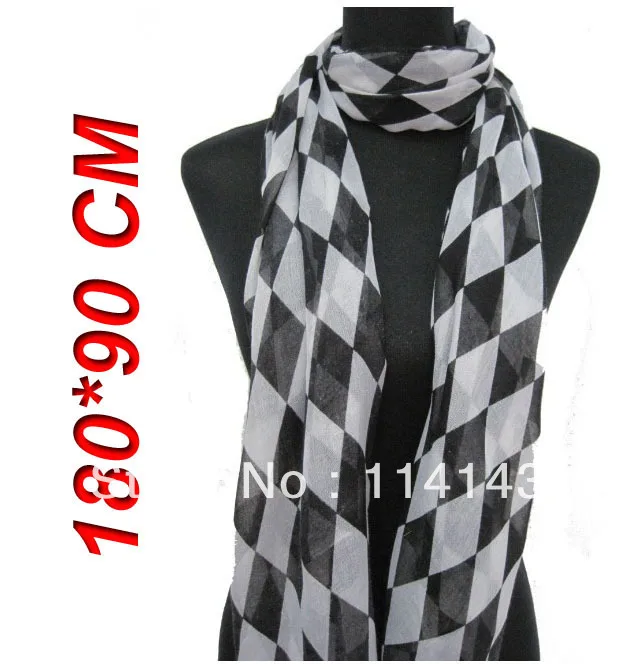 

Fashion Women's Diamond Design Scarf Wrap Shawl Hijab 180*90cm, Free Shipping