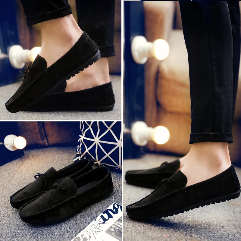 

Fashion Peas Shoes Men Summer Casual Loafers Men 2019 Breathable Moccasins Male Youth Trend Light Flats Sneaker Male HC-061