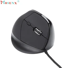 Красивый подарок Новинка; модный стиль 6 ключей USB проводной Вертикальная Мышь с Точек на дюйм Светодиодный индикатор для портативных ПК Apr19