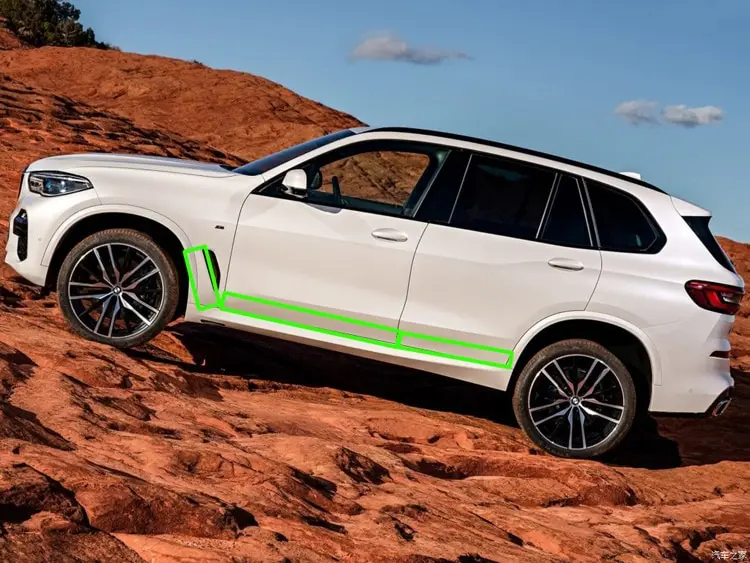 Боковая дверь из нержавеющей стали для BMW X5 G05 2019 2020|Хромирование| |
