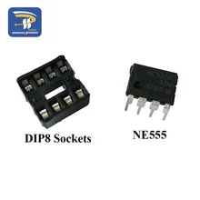 20 штук(каждого по 10) NE555 NE555P IC 555 и 8-контактным гнезда DIP