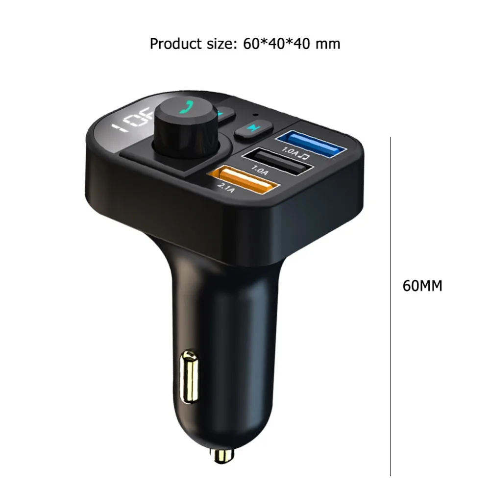Y9 Bluetooth FM передатчик, автомобильный набор, автомобильный Стайлинг MP3 музыкальный проигрыватель TF флеш музыку с 3 портами(стандарт Зарядное устройство Напряжение Дисплей