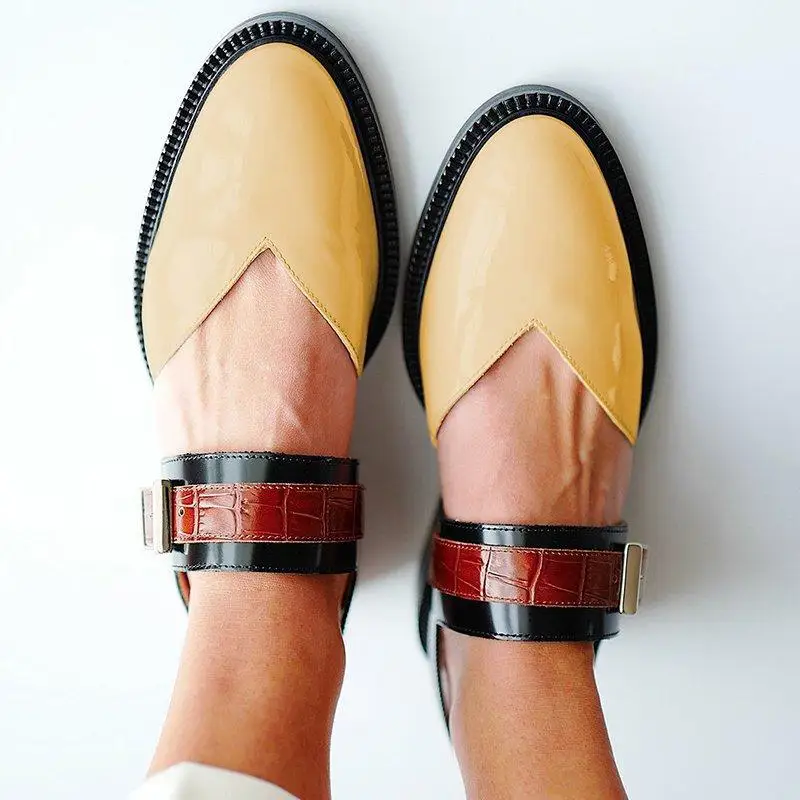 

Summer pu leather sandals women fashion mix color low heels ladies shoes buckle strap round toe platform sandals big size