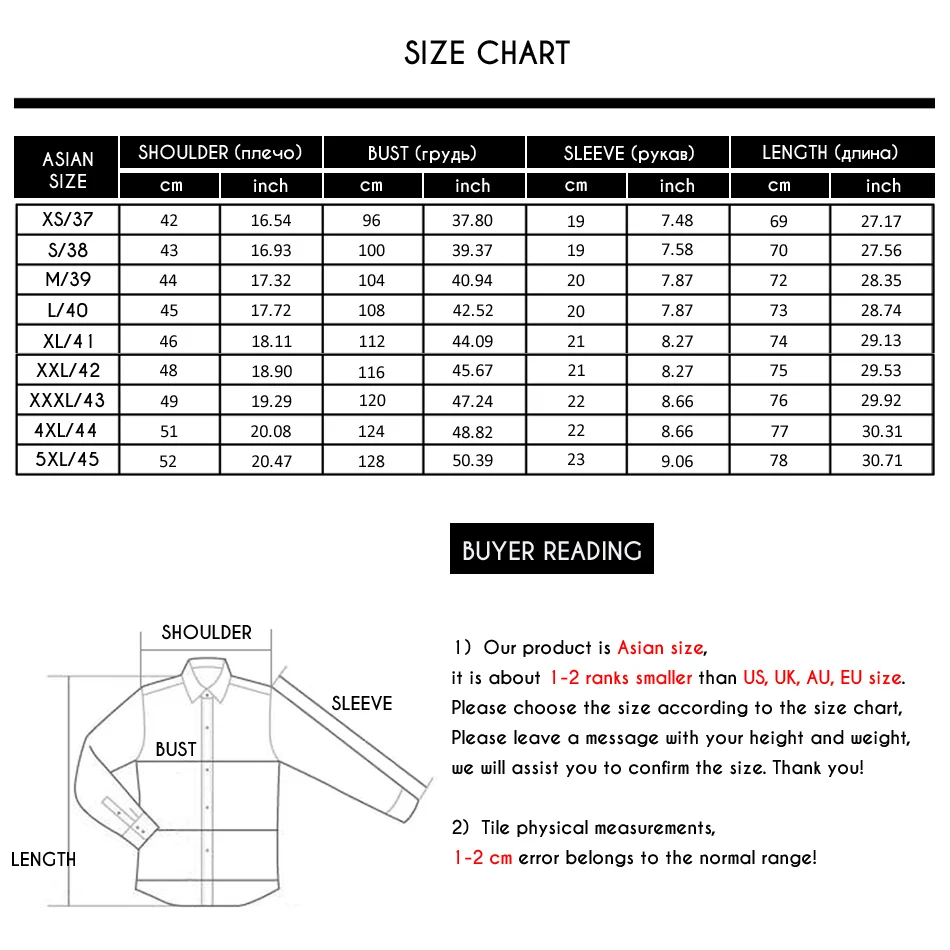 size chart DX