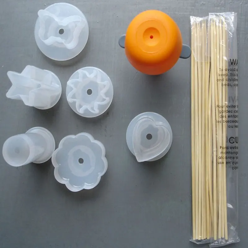 DAISUHOOM Plastic Vegetable Fruit Cutter Slicer Veggie Mold Set DIY for Cakes Cookie Decorating Molds Kitchen Tools Accessories - Image 3