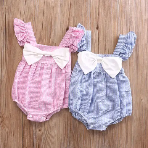 

Newborn Infant Baby Girls Floral Cotton Romper Jumpsuit