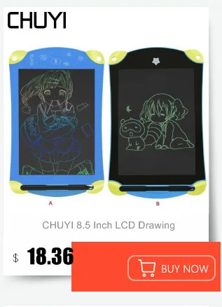 CHUYI портативный lcd планшет для рисования 4,5 дюймов блокноты для рукописного ввода цифровые заметки напоминание электронный мини-блокнот для Детские краски