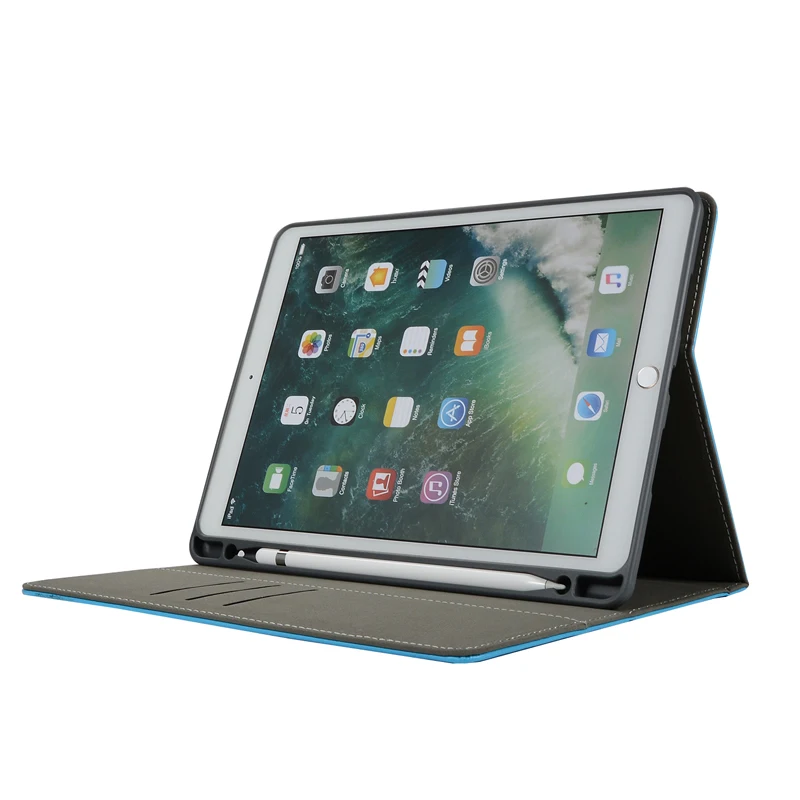 Флип Ретро до середины икры ручной кожаный чехол для Apple, новый 10,5-дюймовый iPad Pro Бизнес Стенд карты подставка для ручки Smart Cover для iPad Pro