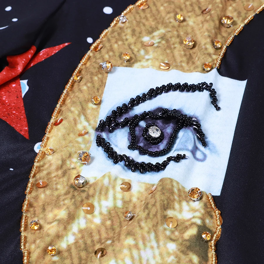 AELESEEN 2019 Summer Fashion Women T-shirt Runway