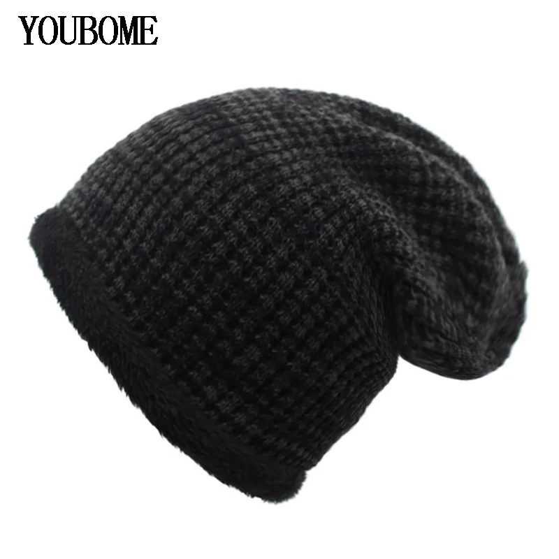 Бренд YOUBOME, женская вязаная шапка, мужские черепа, вязаные шапочки зимние, шапки для мужчин, маска Gorros, Мужская теплая мешковатая мягкая шапка, шапка