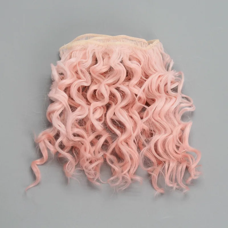 15*100 см фиксирующий винт высокого качества кудрявые волосы для всех кукол DIY парики для волос термостойкие волокна волос Wefts аксессуары игрушки - Цвет: 3
