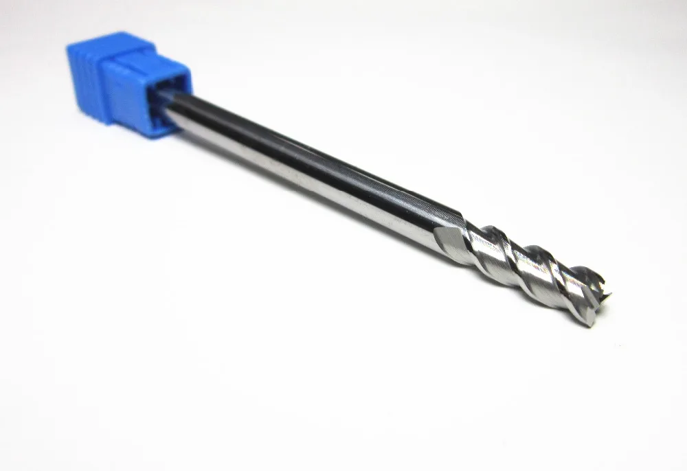 5PCS extra long shank 100mm tungsten carbide end mill HRC45 6MM for