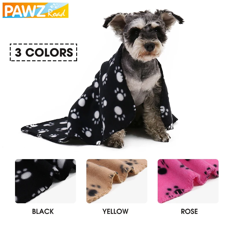 

Narrow Version Teddy Puppy Dog Cat Blanket Free Shipping Paw Print Mat Pet Dog Security Soft Fleece Multicolor Car Mat 6 Colors