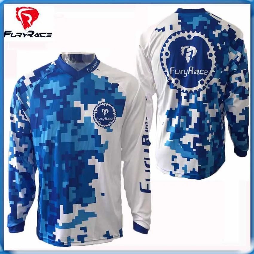 blue mtb jersey