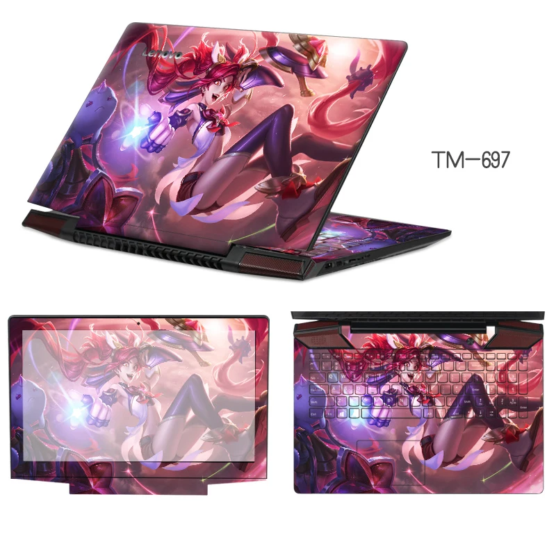 New ! 2017 Laptop Sticker Customize PVC Skins Dustproof ABC Sides+Keys+Key Interstice Sticker