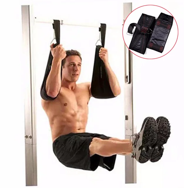 Home Fitness AB Sling Straps Abdominal Carver Hanging Belt Chin Up Sit