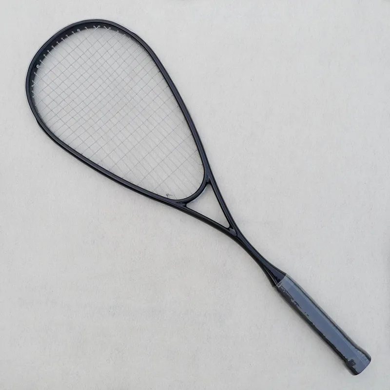 baratas 1 PC 100% fibra de carbono raquete de Squash, GRAFITE Preto 500 raquete de squash 145g